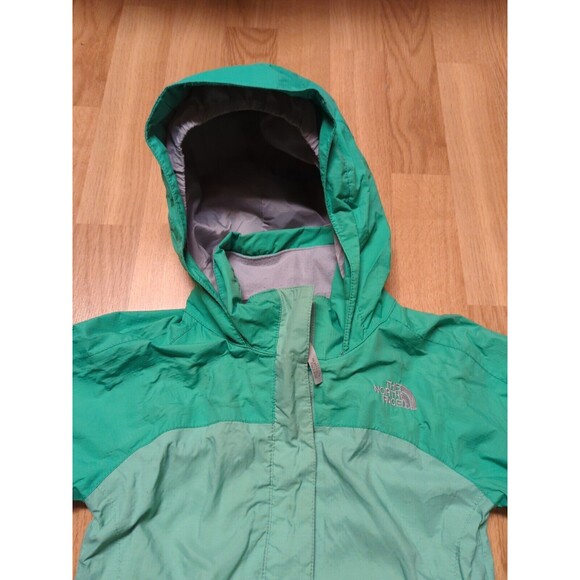 The North Face Hyvent Jacket Coat Windbreaker Girls XS Extra Small Green Hooded - Picture 5 of 12